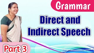 Direct Speech amp Indirect Speech  English grammar  by Swati Maam [upl. by Ecenahs]