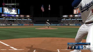 MLB The Show 24 Freddie Freeman walk off Homerun [upl. by Rebmyk]