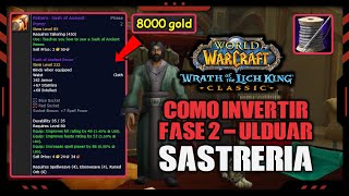 💰 Cómo GANAR ORO con sastreríacostura en WOTLK CLASSIC Fase 2  Invierte ahora para ganar [upl. by Nednyl]