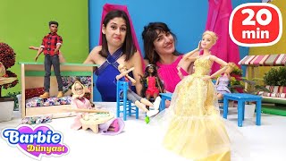 Ayşe ve Ümit ile Barbie oyunları Barbie ve Ken ile kız videoları derlemesi [upl. by Anerual696]