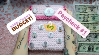 June Paycheck 1cashstuffing budgeting breakdown [upl. by Laucsap658]