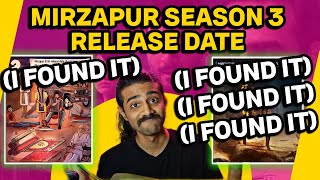 MIRZAPUR 3 RELEASE DATE REVEALED KIND OF  GREAT MARKETING [upl. by Franci]