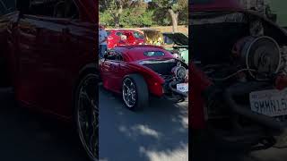 Nonno’s garage  Red Sports Car lowered down hella cool  hot rods [upl. by Niajneb499]