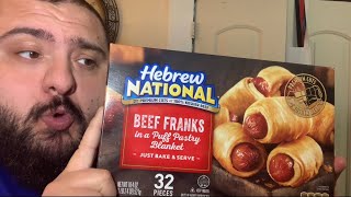 Air Fryer Fridays Hebrew National Puff Franks  Pigs in a blanket [upl. by Aynotan]