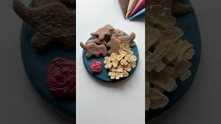 Dino nuggies cookie🦕🦖 recipes and supplies linked in my bio cookiedecorating asmr satisfying [upl. by Eelyr]