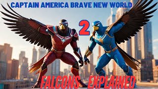 CAPTAIN AMERICA BRAVE NEW WORLD 2 FALCONS EXPLAINED [upl. by Dareg]