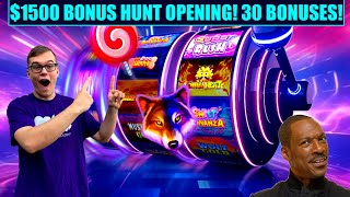 1500 BONUS HUNT OPENING 30 BONUSES [upl. by Roswell]