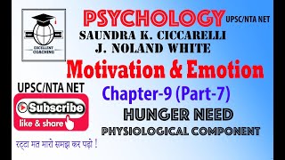 CiccarelliMotivation amp EmotionHunger NeedPhysiological ComponentChapter 9Part 7 [upl. by Eldoria]