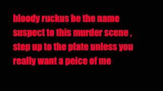 Bloody Ruckus  Dead Memories 720 HD LYRICS ON SCREEN [upl. by Aiva]