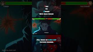 Yuji Itadori VS Choso With Healthbars jujutsukaisen gojo itadori sukuna [upl. by Ennagrom]