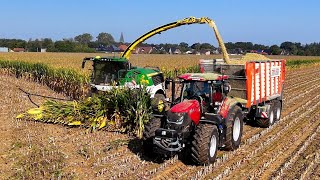 Mais oogst in Steinbild DL met John Deere 9600i Loonb Stevens Wildervank 4K [upl. by Attenad]