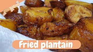 HOW TO COOK FRIED PLANTAINS RECIPE  HOW TO MAKE CRISPY FRIED PLANTAINS [upl. by Keefe]