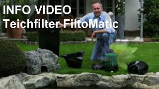 FiltoMatic Oase Clear Water System CWS  Video Oase Filtomatic CWS Teichfilter im Überblick [upl. by Akcemat]