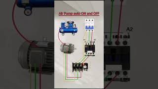 air compressor motor connection compressor aircompressor electricalcircuit trendingshort [upl. by Oznerol]