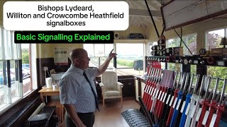 Triple Signalbox visit at the West Somerset Railway The signalling system explained [upl. by Ardnosak]