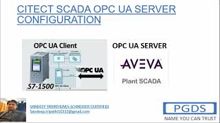 OPCUA PLANT SCADA SERVER 2020R2\\2023 CONFIGURATIONCITECT SCADA TUTORIAL [upl. by Schaaff509]