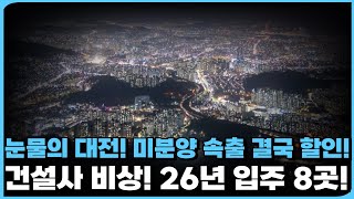 눈물의 대전 24년부터 쏟아지는 공급 폭탄에 26년 입주 아파트들이 벌써부터 할인분양 미분양 속출하며 결국 분양 조건 바꾸며 건설사 비상 걸렸다 26년 대전 입주 8곳 [upl. by Adalie110]