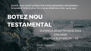 Botez LIVE Elim Bruxelles  29 septembrie 2024 dimineața [upl. by Eneloj]