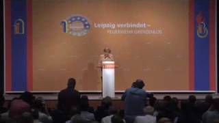 Bundeskanzlerin Angela Merkel auf der Interschutz 2010 [upl. by Etteloc307]