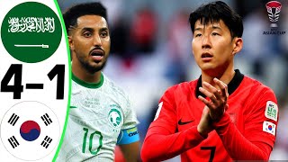 Saudi Arabia vs South Korea 41  All Goals and Highlights  2024 🤯 SON [upl. by Apurk]