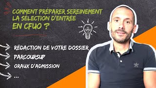 Comment préparer sereinement la sélection dentrée en CFUO  Spécial Etudes Orthophonie [upl. by Elisabeth]