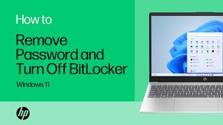 How to Remove your Password and Turn Off BitLocker on a Windows 11 Computer  HP Support [upl. by Nuhsal]