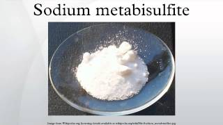 Sodium metabisulfite [upl. by Talanta]