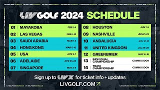 2024 Loading LIV Golf Schedule Release [upl. by Stelu574]