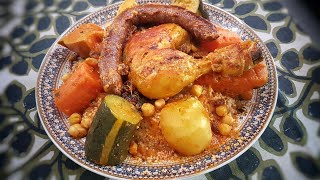 🥘COUSCOUS Poulet Facile Simple Traditionnel [upl. by Ocramed]