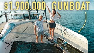 BOAT TOUR 19 Million GUNBOAT  New Trimaran Update [upl. by Ellinger]