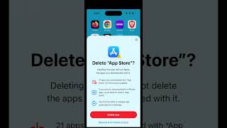 iOS 182 This is how iPhone users in the EU can delete and restore the App Store app [upl. by Fontana300]