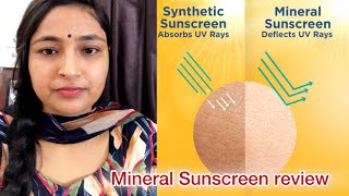 Mineral sunscreen review newvideo skincare ytshorts viralvideo [upl. by Nytsuj]