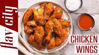 How To Make Crispy Baked Chicken Wings  Bobbys Kitchen Basics [upl. by Craddock948]