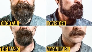 8 Facial Hair Styles on One Face From Full Beard to Clean Shaven  GQ [upl. by Kramlich]