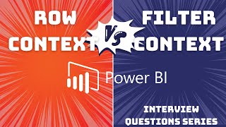 Row Vs Filter Context  Power BI Interview Question [upl. by Kurtzig]