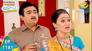 Taarak Mehta Ka Ooltah Chashmah  Episode 1181  Full Episode [upl. by Enaelem]