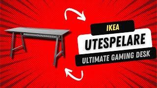 IKEA Utespelare Gaming Desk Review The Ultimate Gaming Setup [upl. by Akaenahs]