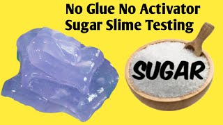 No Glue No Activator Sugar Slime Testinghow to make slimetrending shorts slime [upl. by Elliven575]