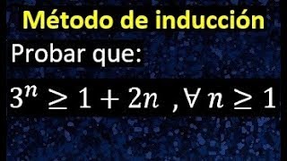 Método de inducción demostracion con el metodo inductivo [upl. by Sielen]