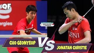 Jonathan Christie vs Cho Geonyeop  Badminton THOMAS CUP 2024  INA vs KOR  QF [upl. by Smailliw]