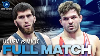 Zavur UGUEV AIN vs Stevan Andria MICIC SRB  Seniors World Championships 2023  Quarter Final [upl. by Hainahpez]