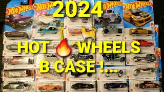 HOT WHEELS B CASE 2024 UNBOXING AND REVIEW 🔥💛🐈💜🔥 [upl. by Aenea]