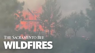 See Mill Fire Burn Close To Homes In Northern California [upl. by Thorn30]