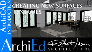 ArchiCAD Surfaces Materials  Creating custom surfaces amp textures [upl. by Lupe]