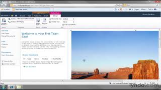 SharePoint Tutorial  How to edit a home page [upl. by Emlin]