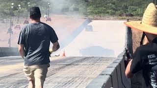 Concho valley dragway opening day crash [upl. by Ellennod]