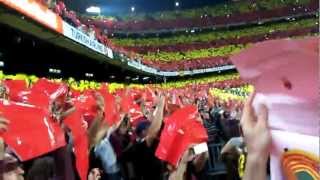 Emocionante Mosaico en el Camp Nou con la Señera Catalana y Canto Himno Barça quota cappellaquot [upl. by Einaoj]