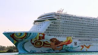 Lets Go Norwegian Getaway sailaway from Miami [upl. by Brett374]