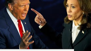 Harris and Trump spar over rally turnout at presidential debate [upl. by Finegan]