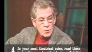 Ian McKellen leyendo instrucciones Dramaticamente [upl. by Araccot]